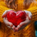 Person holding a heart symbolizing philanthropy, AI, and technopreneurship for social good